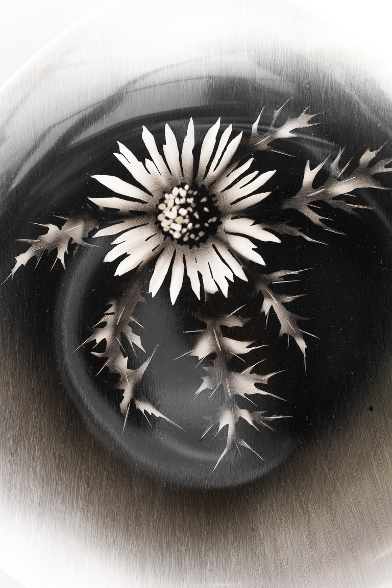 Wall dacoration silvered and painted by WMF Ikora germany around 1930s