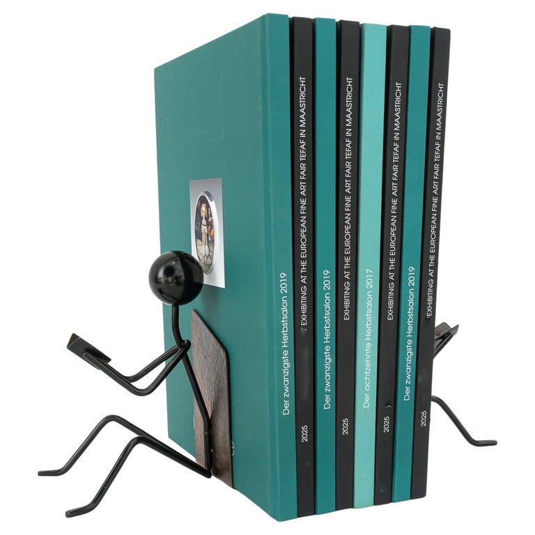 2 Hammered vintage bookends around 1950s