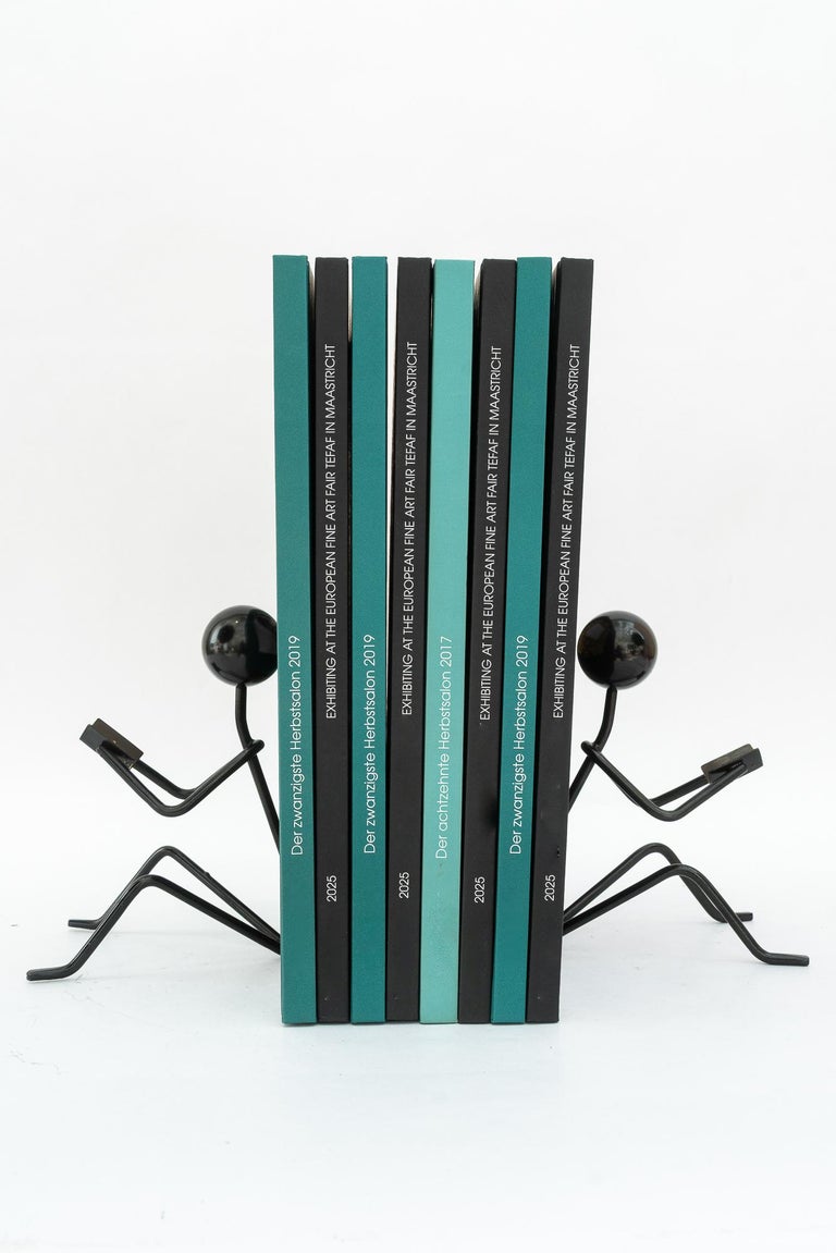 2 Hammered vintage bookends around 1950s