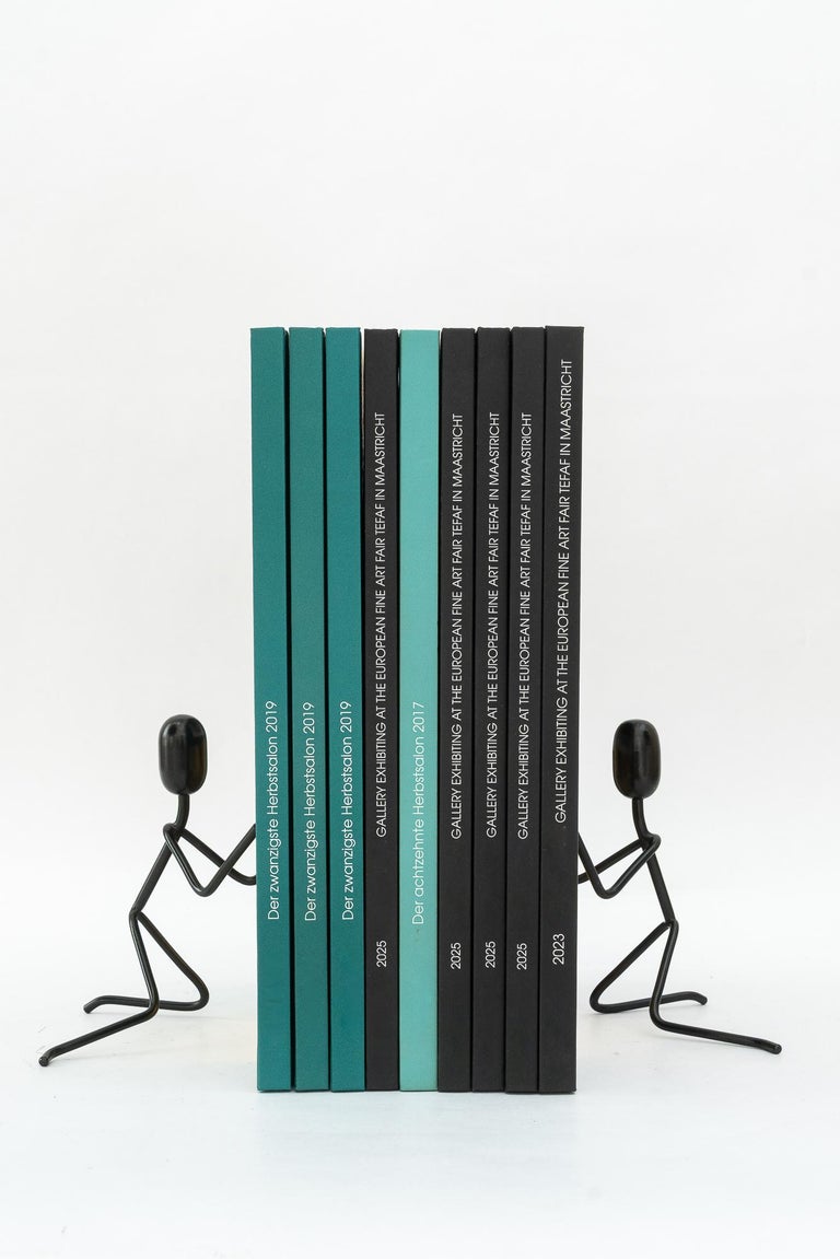 2 Hammered vintage bookends around 1950s