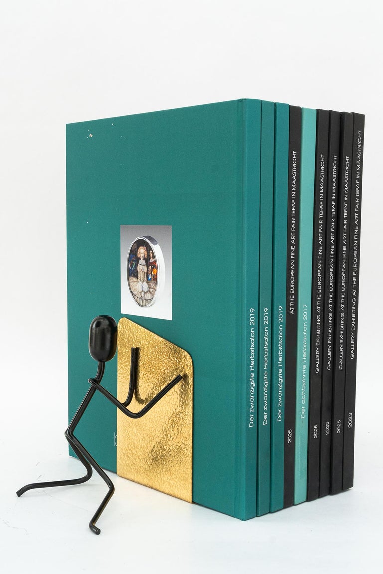 2 Hammered vintage bookends around 1950s