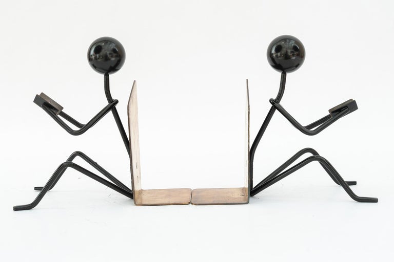 2 Hammered vintage bookends around 1950s