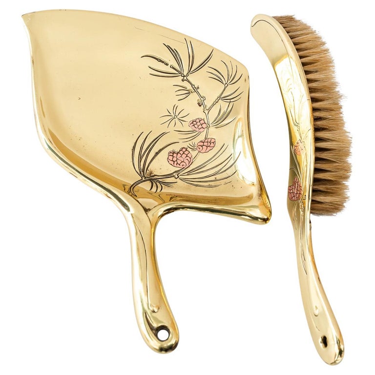 Jugendstil Broom and showel set vienna around 1908