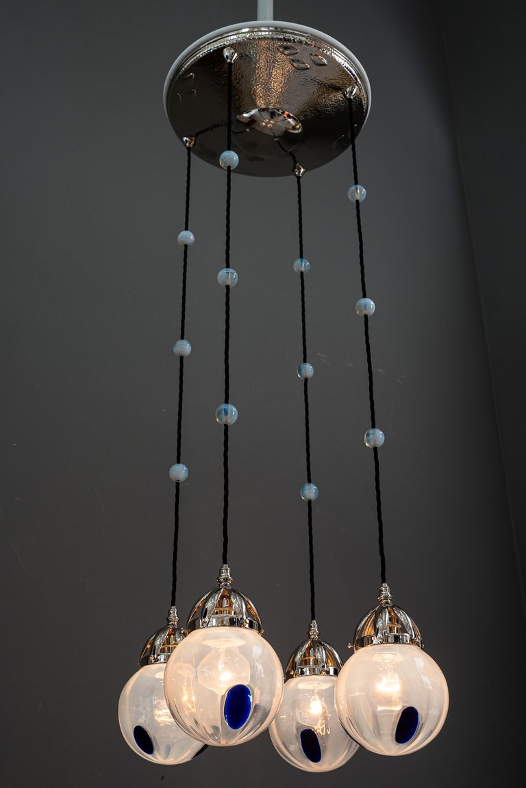 Koloman Moser Attributed to Bakalowits & Sohne Secession Chandelier ca. 1903