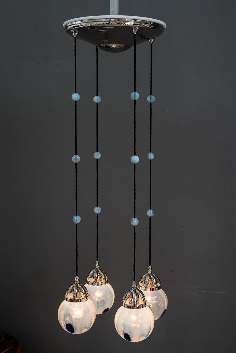 Koloman Moser Attributed to Bakalowits & Sohne Secession Chandelier ca. 1903