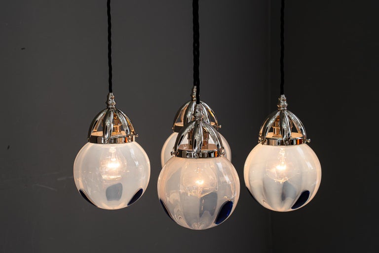 Koloman Moser Attributed to Bakalowits & Sohne Secession Chandelier ca. 1903