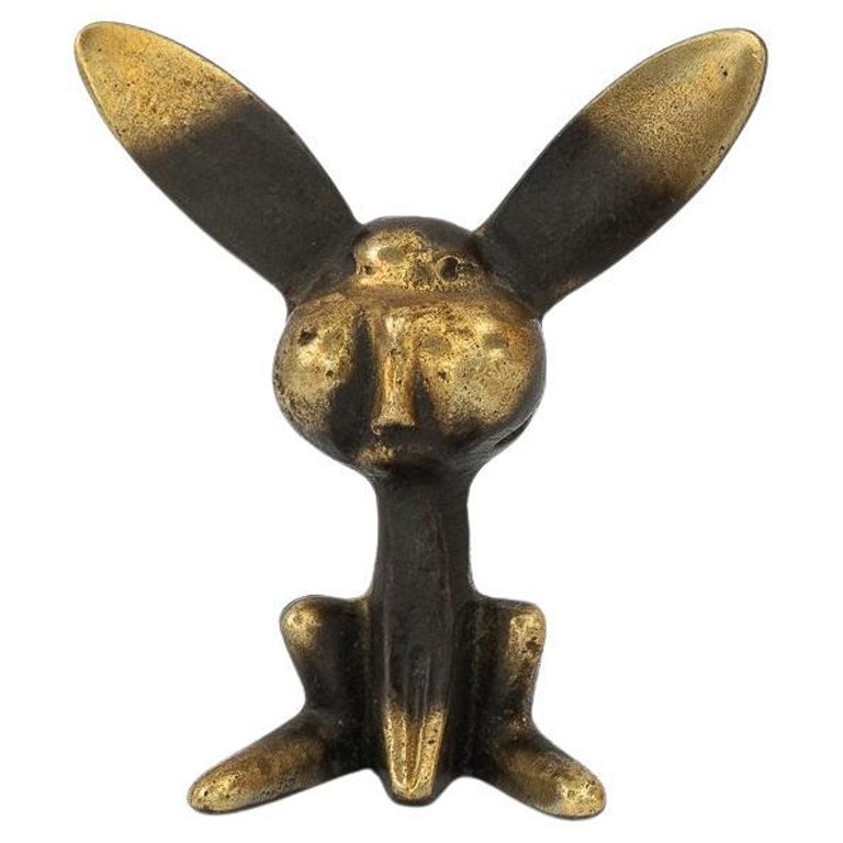 Rabbit brass figurine around 1950s
