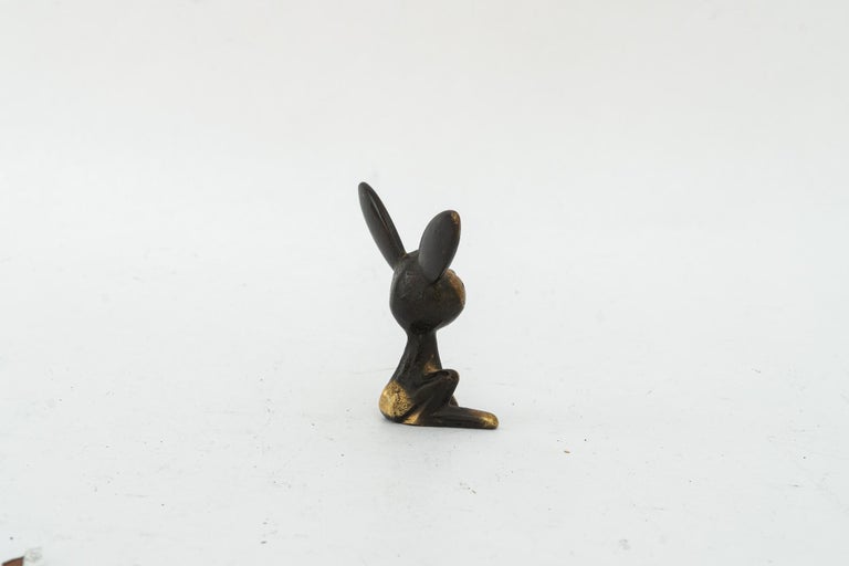 Rabbit brass figurine around 1950s