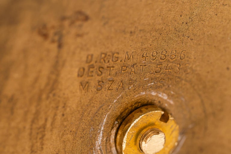 Art Deco table lamp with original enameled shade vienna around 1920s