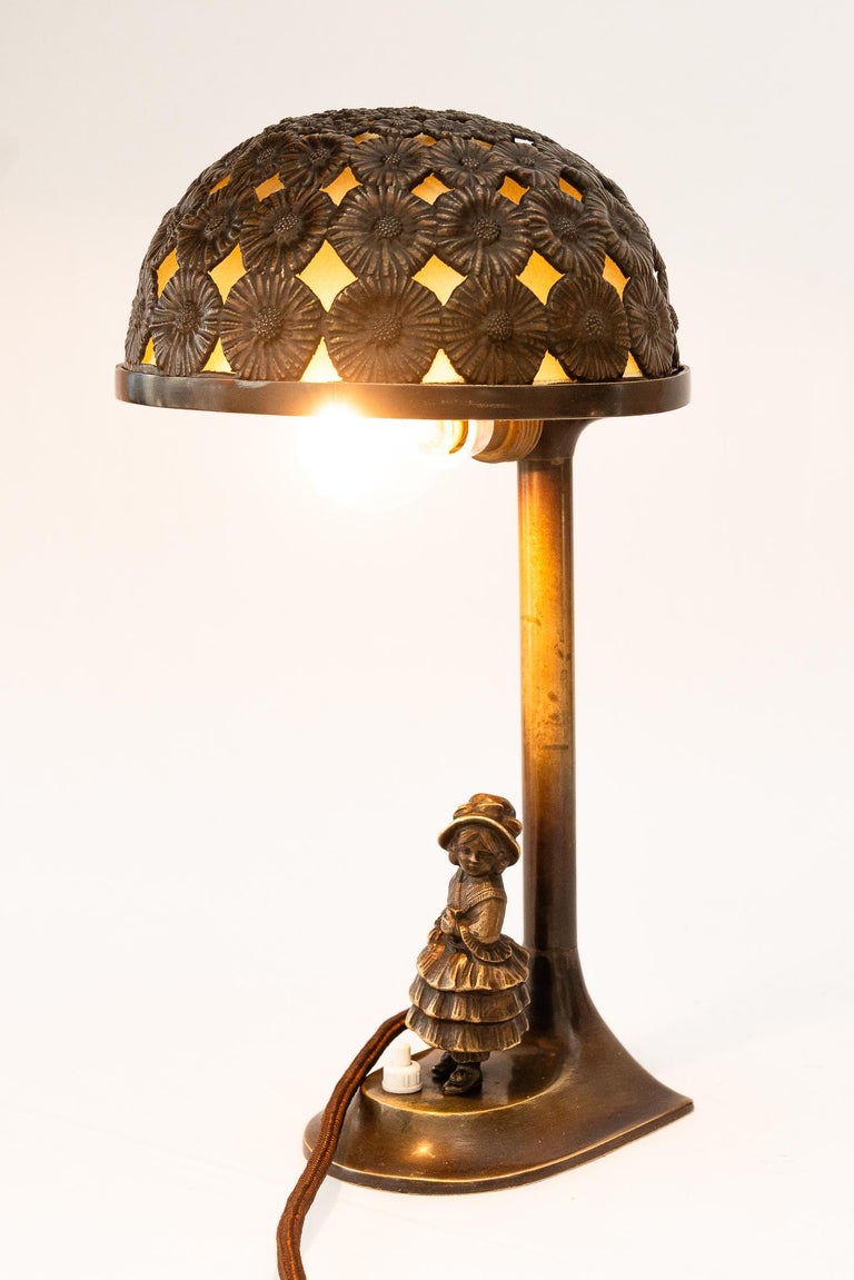 Jugendstil table lamp vienna around 1907