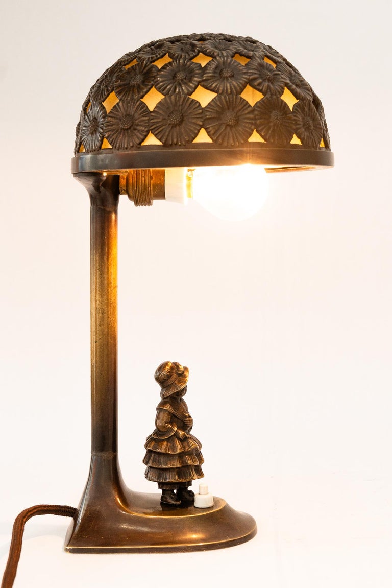 Jugendstil table lamp vienna around 1907