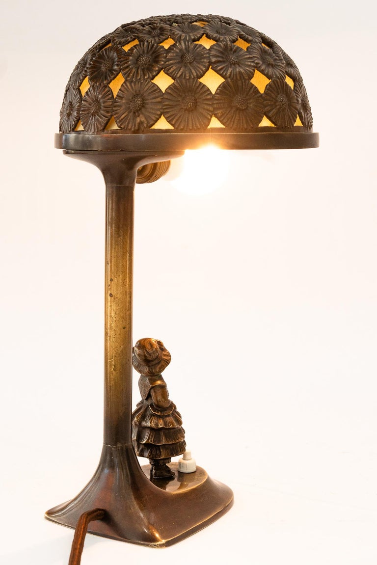 Jugendstil table lamp vienna around 1907