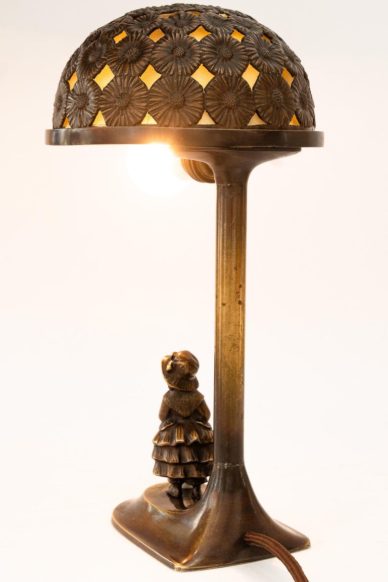 Jugendstil table lamp vienna around 1907