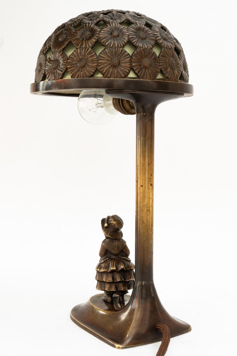 Jugendstil table lamp vienna around 1907