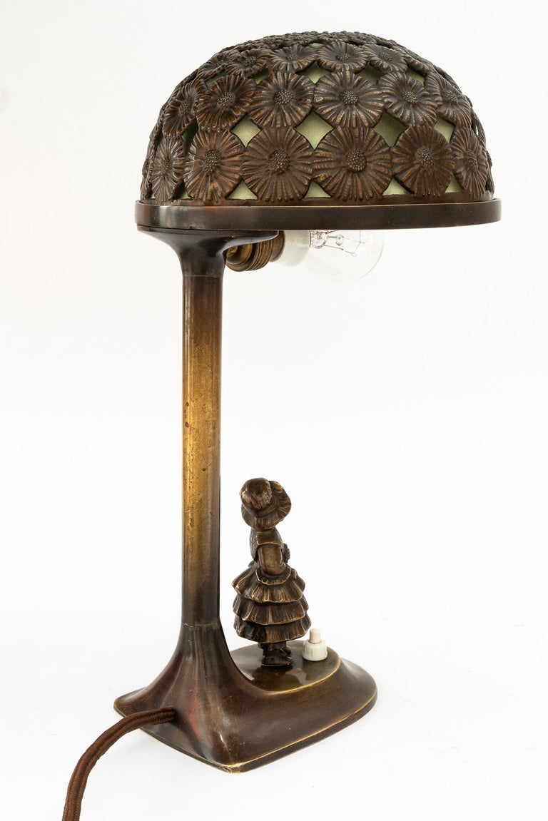 Jugendstil table lamp vienna around 1907