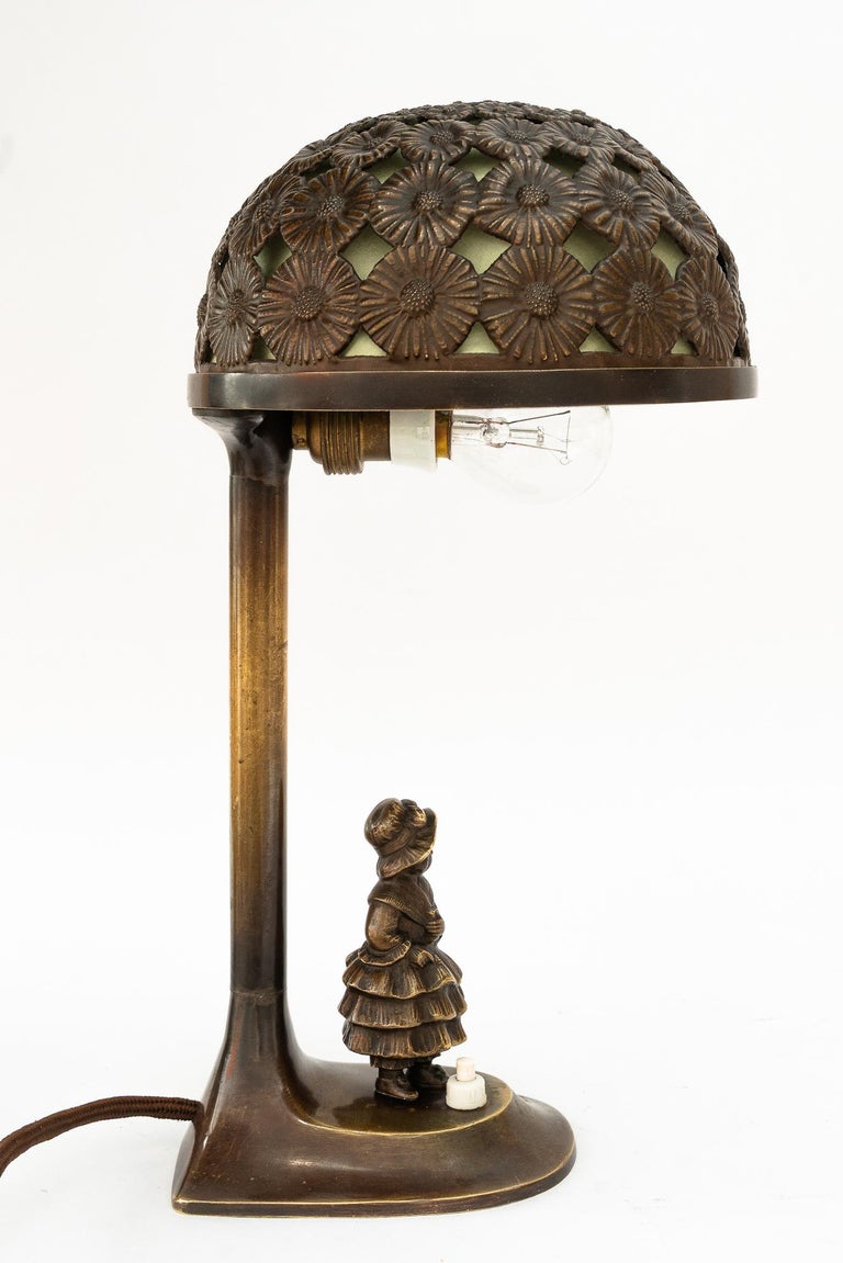 Jugendstil table lamp vienna around 1907