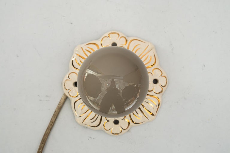 Small art deco ceramic ceiling lamp around 1920