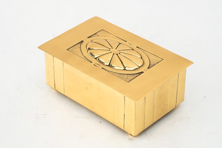 WMF Brass Jewelry Box germany around 1920s
