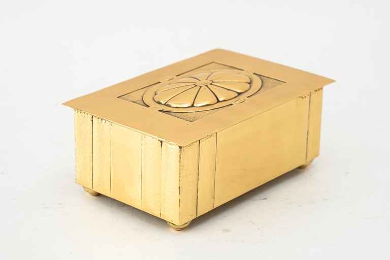 WMF Brass Jewelry Box germany around 1920s