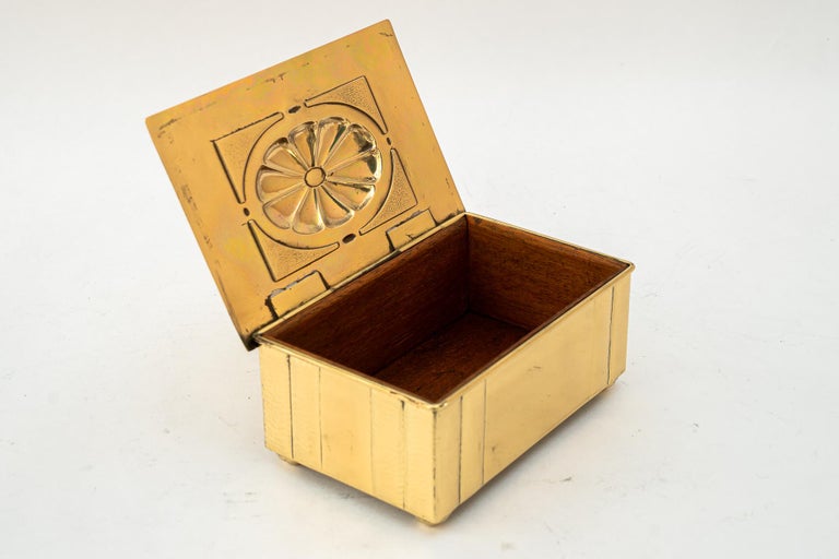 WMF Brass Jewelry Box germany around 1920s