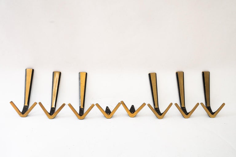 8 Wall Hooks by Herta Baller, around 1950s