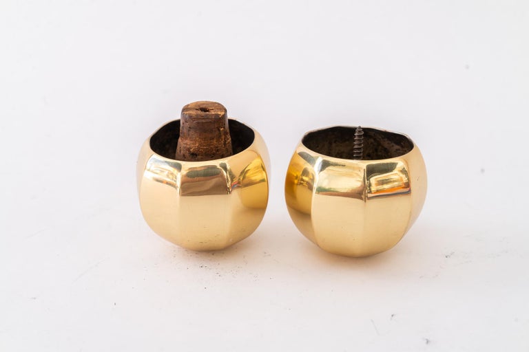 5x Art Deco bottle stopper brass around 1920s