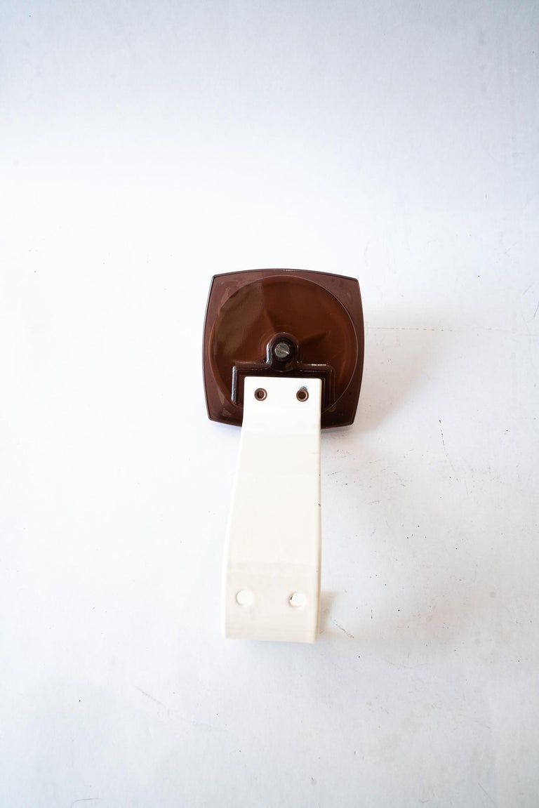 5x iron and lucite wall hooks vienna around 1950s