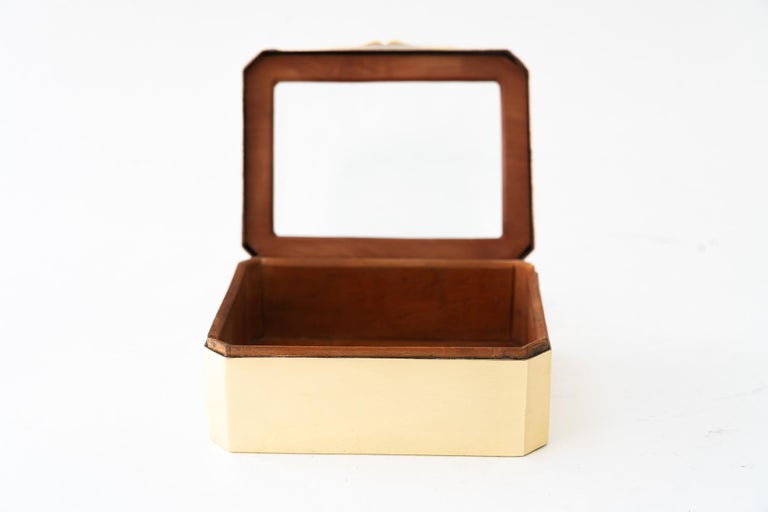 Art Deco Jewelry Box with cut glass vienna around 1920s