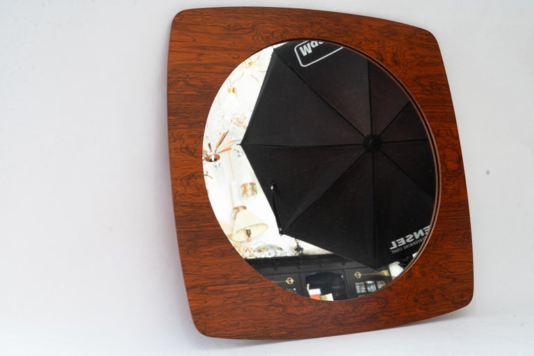 Danish teak wood mirror around 1960s