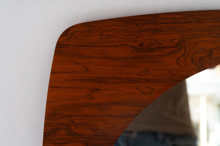 Danish teak wood mirror around 1960s