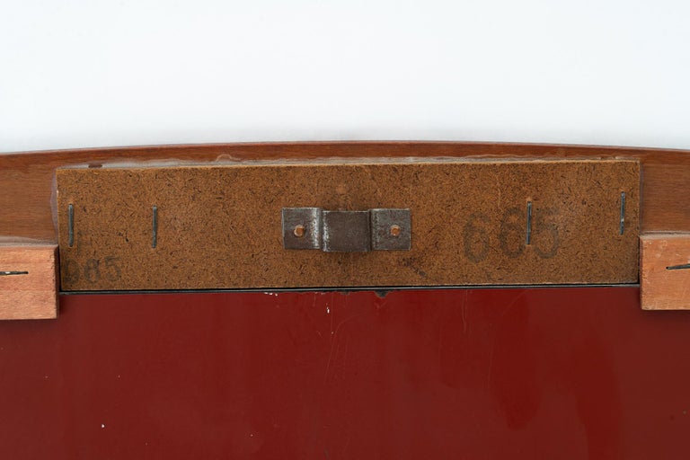 Danish teak wood mirror around 1960s