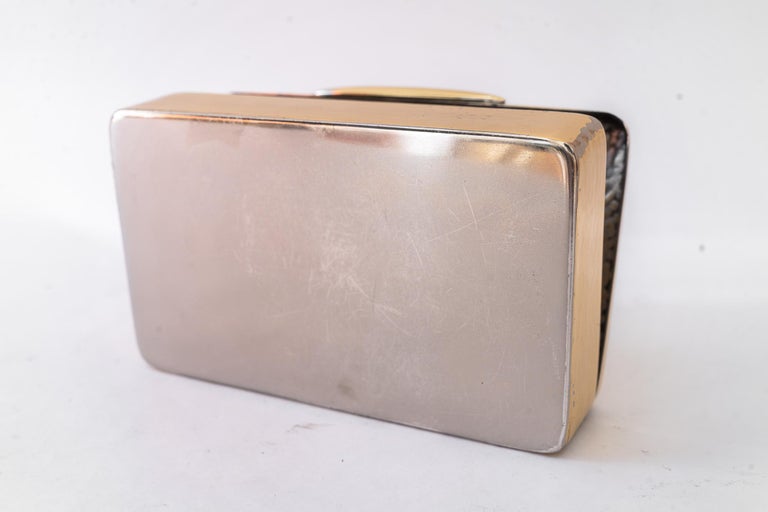 Hammered Art Deco Brass Jewelry Box vienna around 1920s