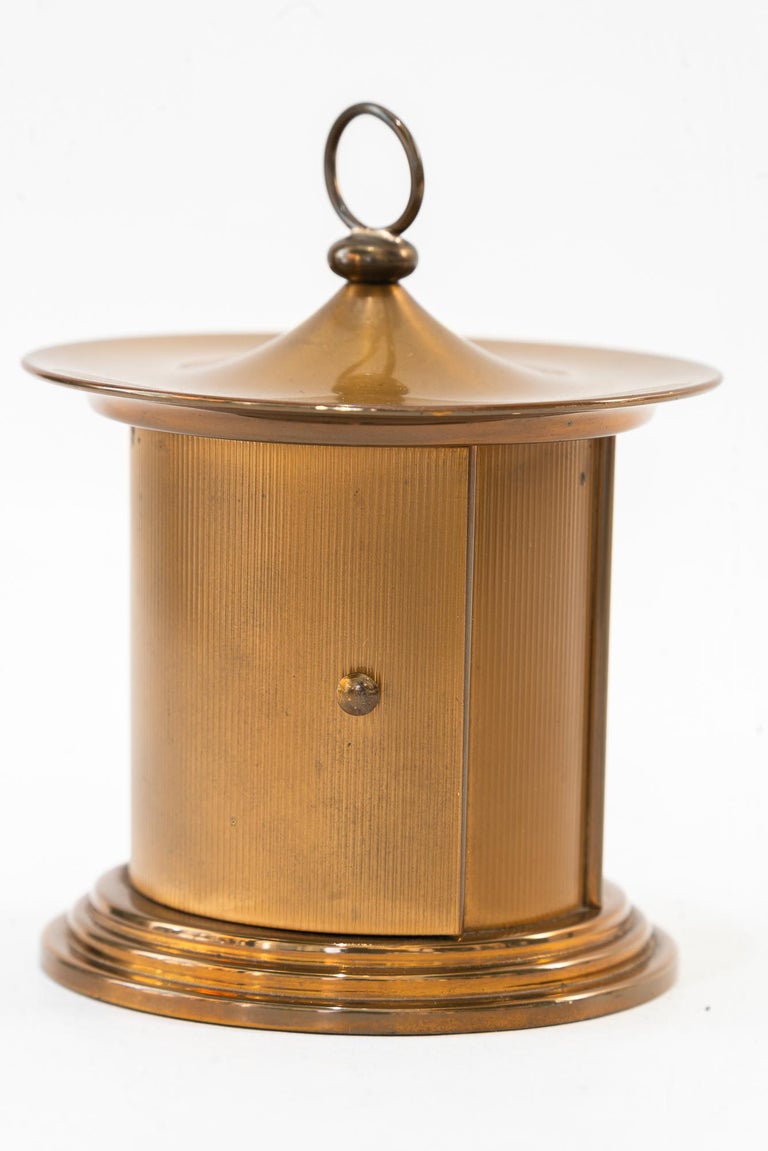Swiss watch table clock carmic geneve 7 jewels around 1950s