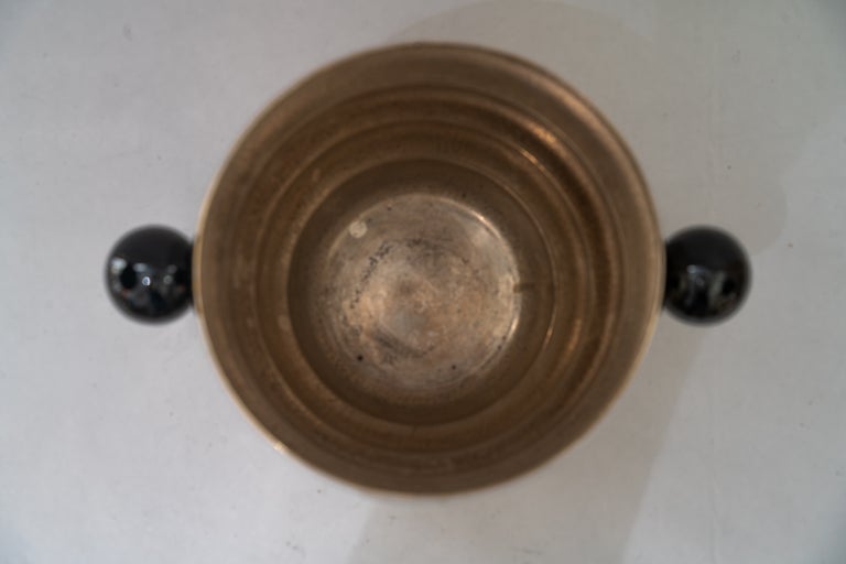 Art Deco Hammered Argentor champagne bucket ( silvered ) around 1920s