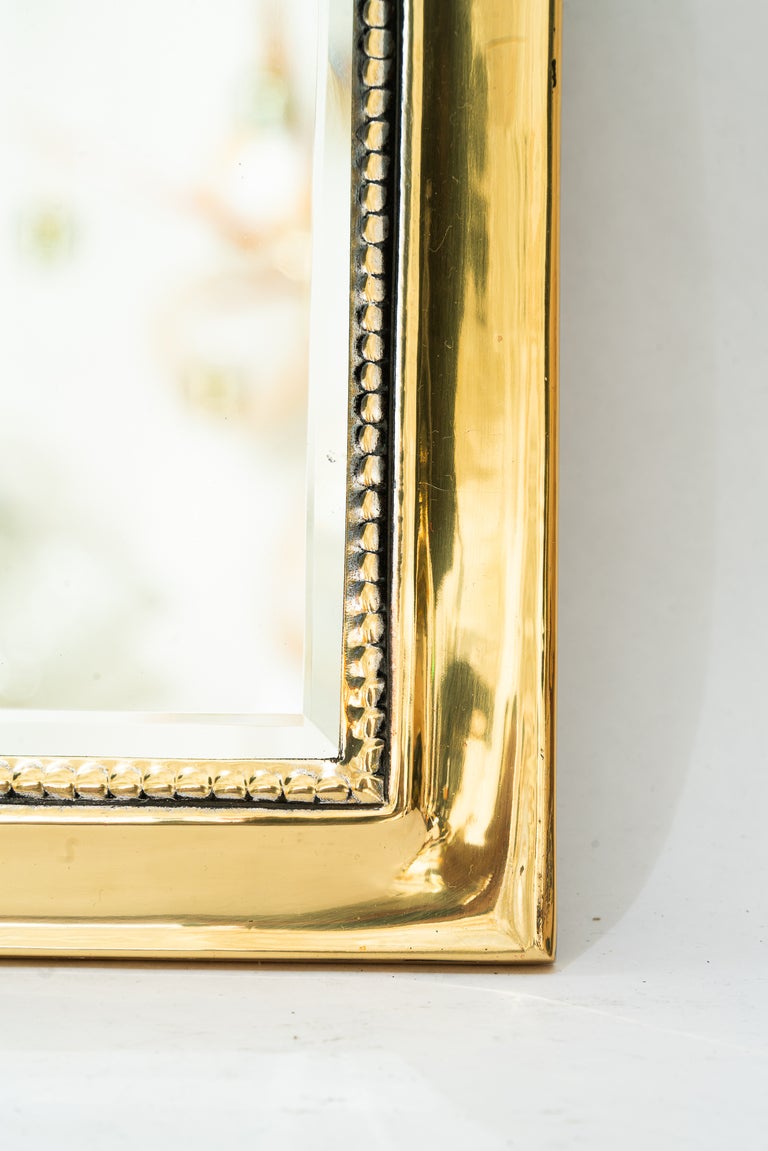 Art Deco brass mirror around 1920s