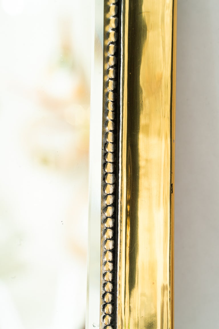 Art Deco brass mirror around 1920s