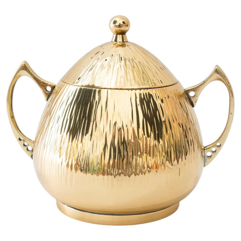 Art Deco sugar bowl hammered vienna around 1920s