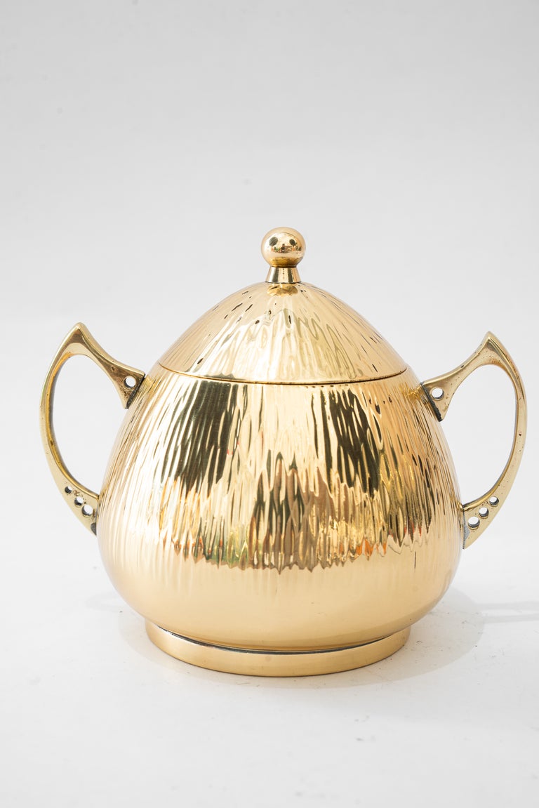 Art Deco sugar bowl hammered vienna around 1920s