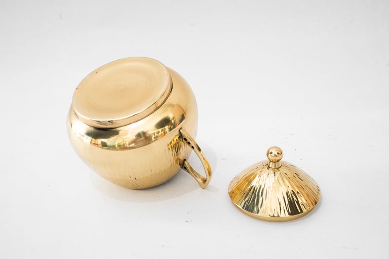 Art Deco sugar bowl hammered vienna around 1920s
