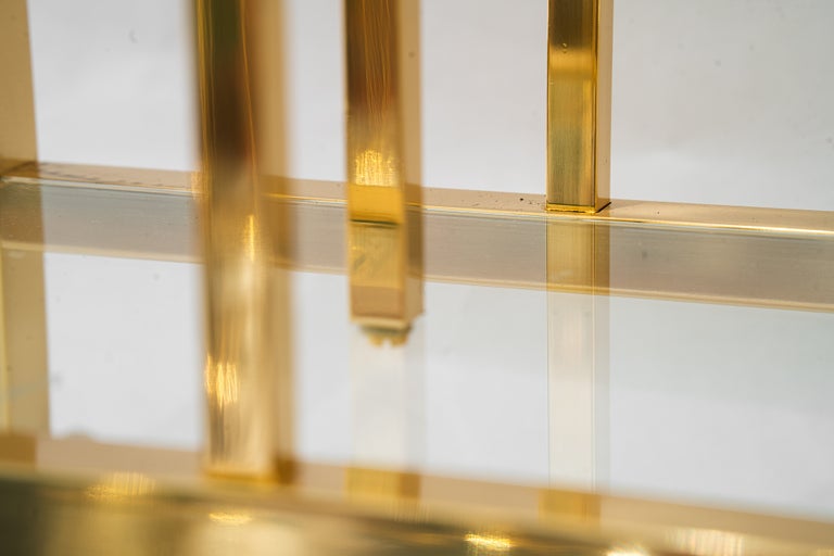 Brass and glass newspaper stand vienna around 1920s