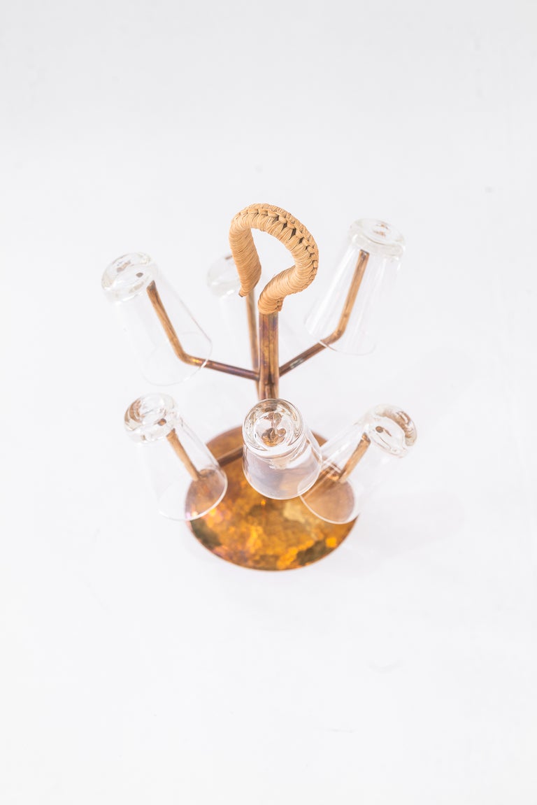 Brass glass holder for small glasses vienna around 1950s