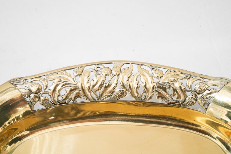 WMF Jugendstil brass fruit bowl vienna around 1908 ( marked on Bottom )