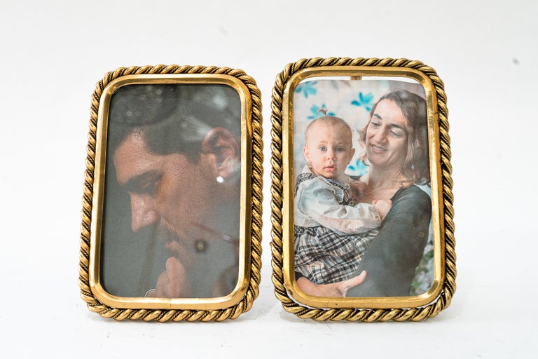 2x Small Art Deco picture frames with glass around 1920s