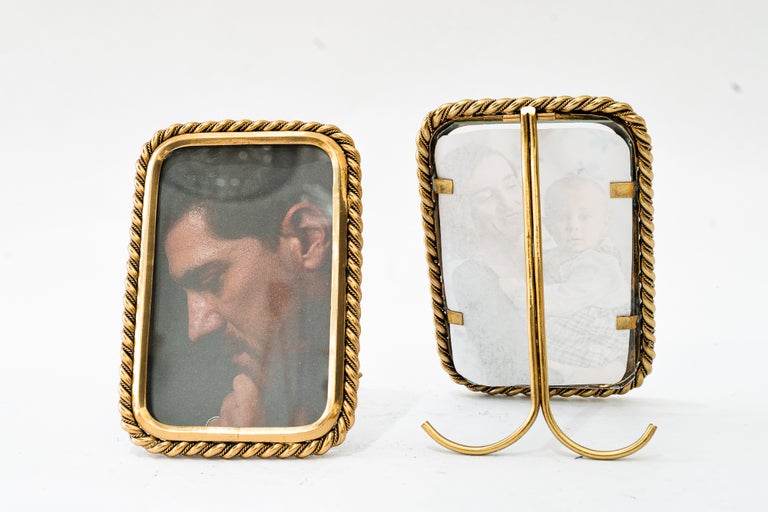 2x Small Art Deco picture frames with glass around 1920s