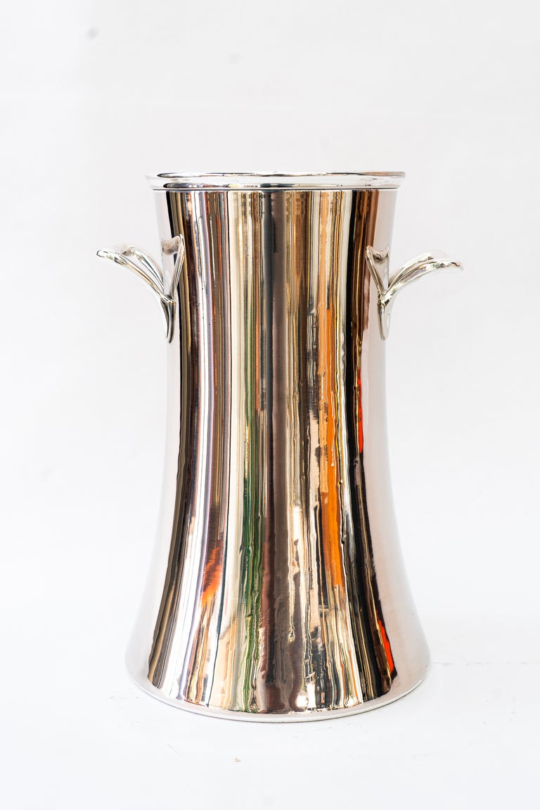 Art Deco Alpaca Berndorf ( signed ) champagne cooler around 1920s